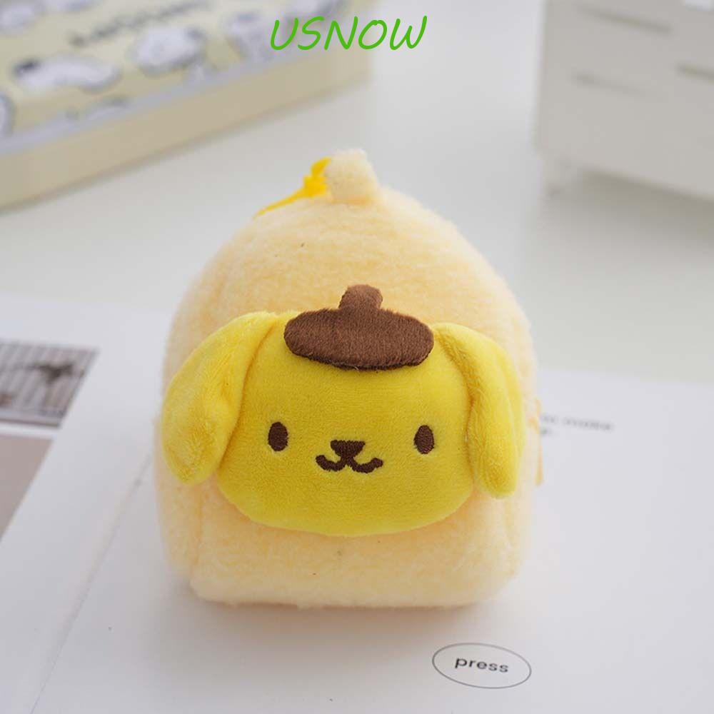 Ba Lô Vải Lông Sức Chứa Lớn Hình Kuromi Melody Đồ Chơi Dễ Thương Có Khóa Kéo Cho Bé Gái