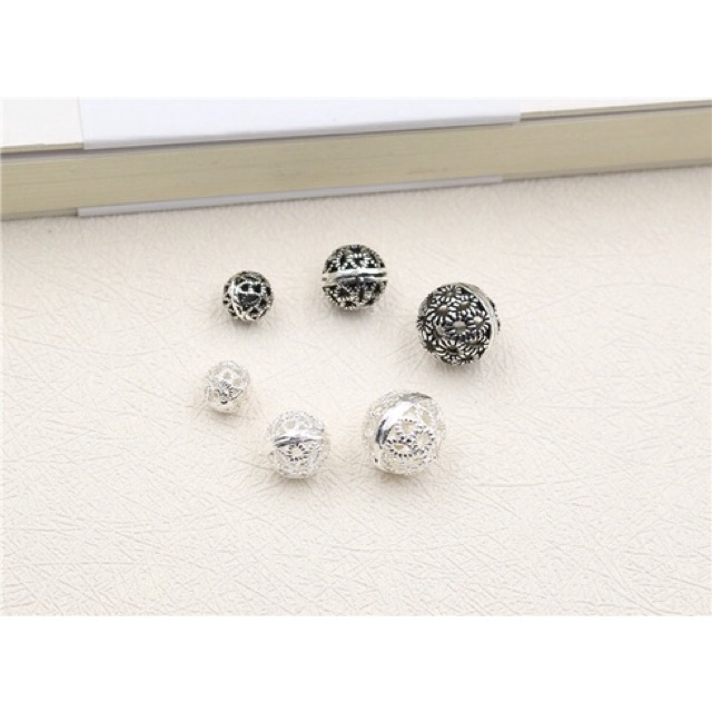 GIÁ SỈ  [BẠC] Charm Bi bạc tròn - PH400 [Hàng loại 1 - SIÊU ĐẸP]