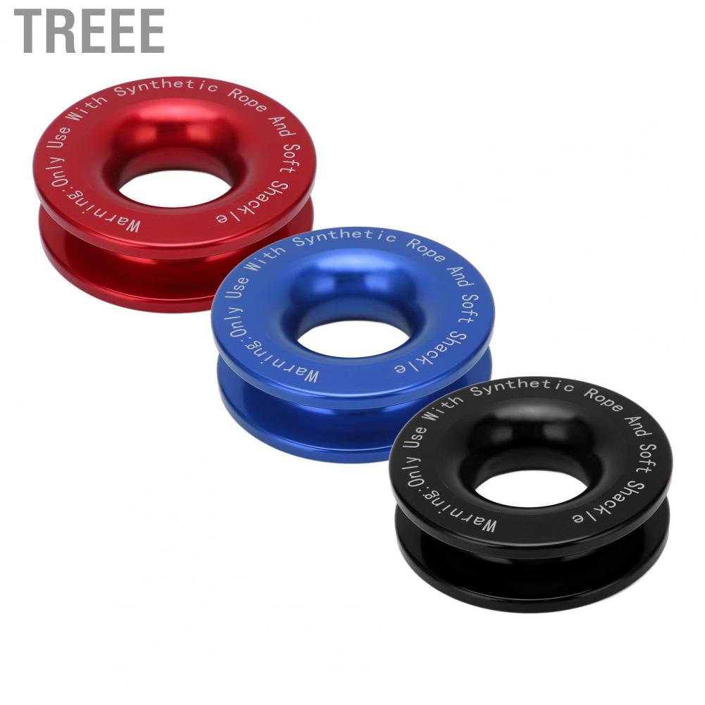 Treee Soft Shackle Recovery Ring  Lightweight 41000lbs Breaking Strength Winch Functional for Trailers SUVs Trucks