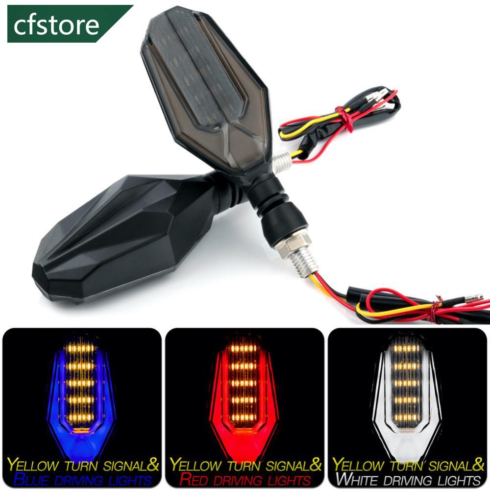 Bộ 2 Đèn LED Xi Nhan D8G2 Hai Màu Hổ Phách Chuyên Dụng Cho Xe Mô Tô