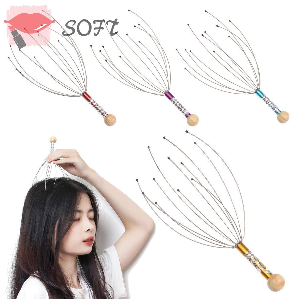 SOFTNESS Dụng Cụ Mát Xa Đầu Bằng Thép Không Gỉ