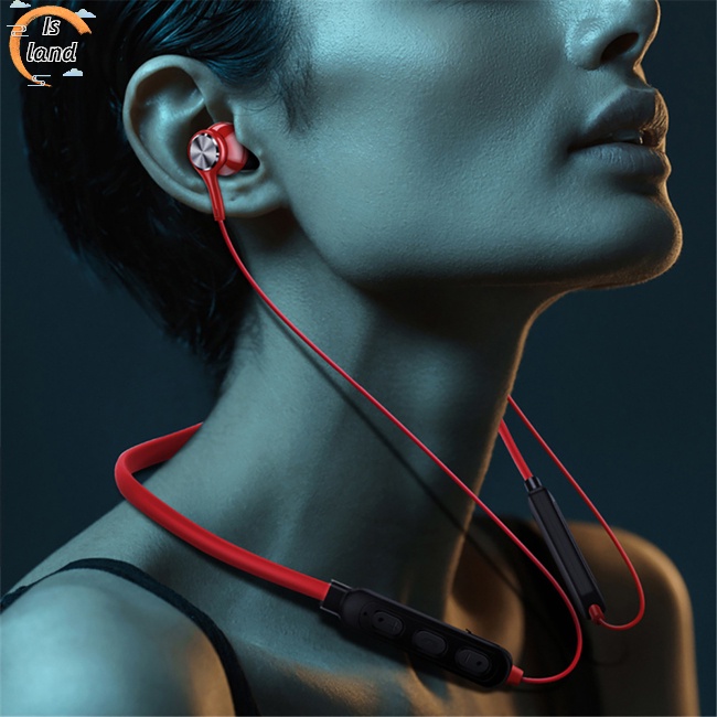 [IS] Tai Nghe Nhét Tai Bluetooth G04 Đeo Cổ Có Nam Châm Hút Rảnh Tay Khi Chơi Thể Thao