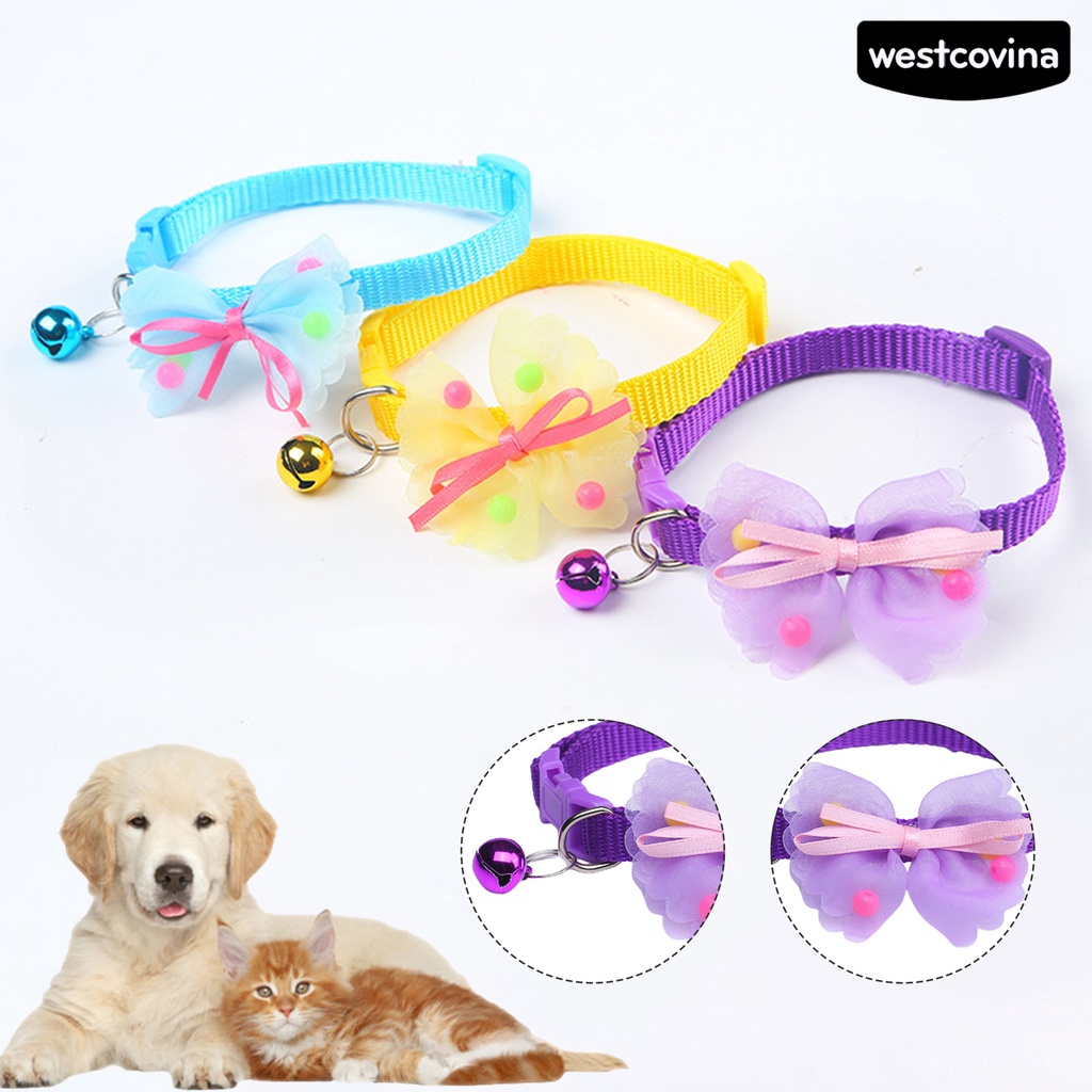 [COD]♞Vòng Cổ Gắn Chuông Màu Trơn Dễ Thương Dành Cho Thú Cưng