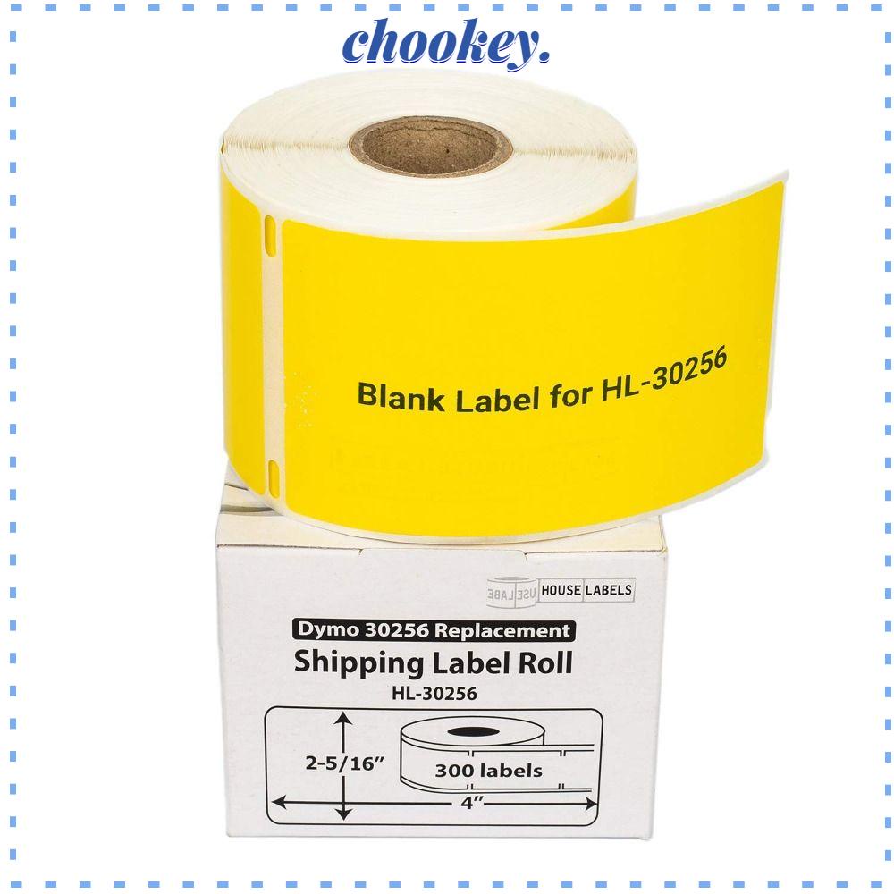 CHOOKEY Set 4 Cuộn 500 Nhãn Dán Màu Vàng 3.9 * 2in Tự Dính Trang Trí Trường Học