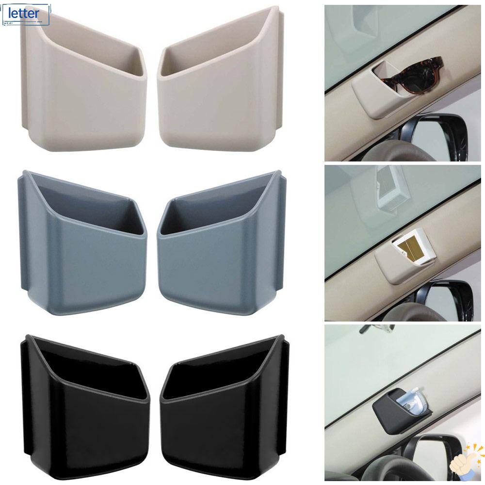 LET Bộ 2 Hộp Đựng Thẻ / Kính Mát Gắn Xe Hơi Tiện Dụng