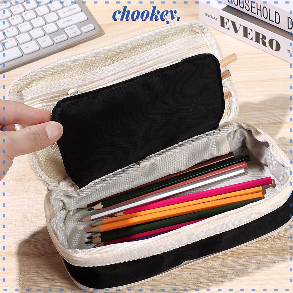 Túi Đựng Bút Bằng Vải Canvas Có Khóa Kéo Tiện Dụng