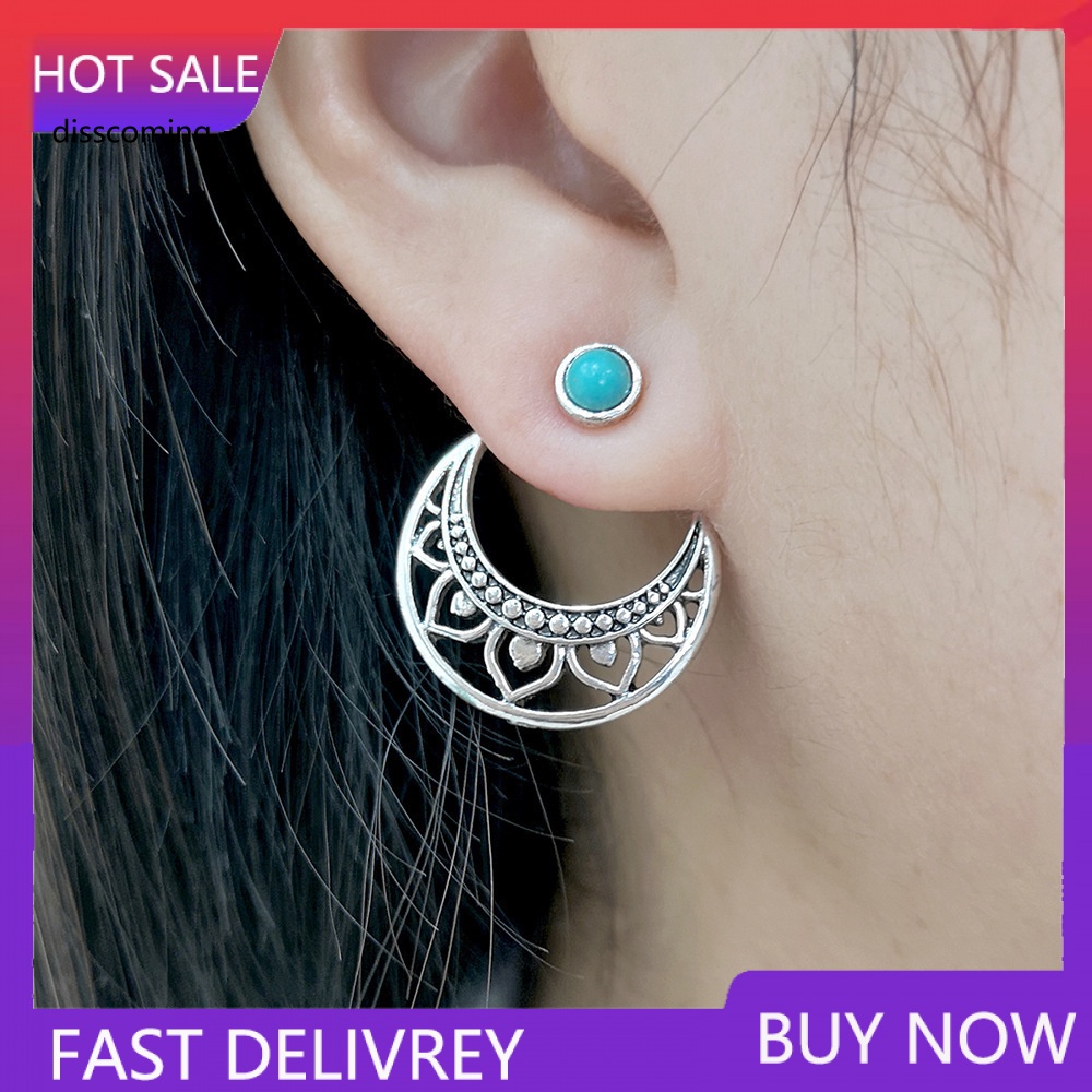 Áo Thun In Hình SL SL SL SL Thời Trang Cá Tính| Bông Tai Mạ Bạc Đính Ngọc Lam Phong Cách Âu Mỹ Cổ Điển Thời Trang Cho Nữ