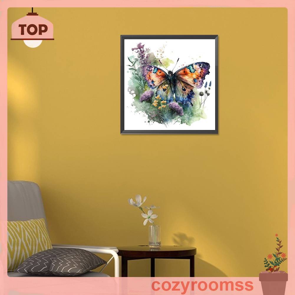 Tranh Đính Đá Kim Cương Toàn Bộ 5D DIY Hình Vẽ Hoa Trang Trí Nhà Cửa