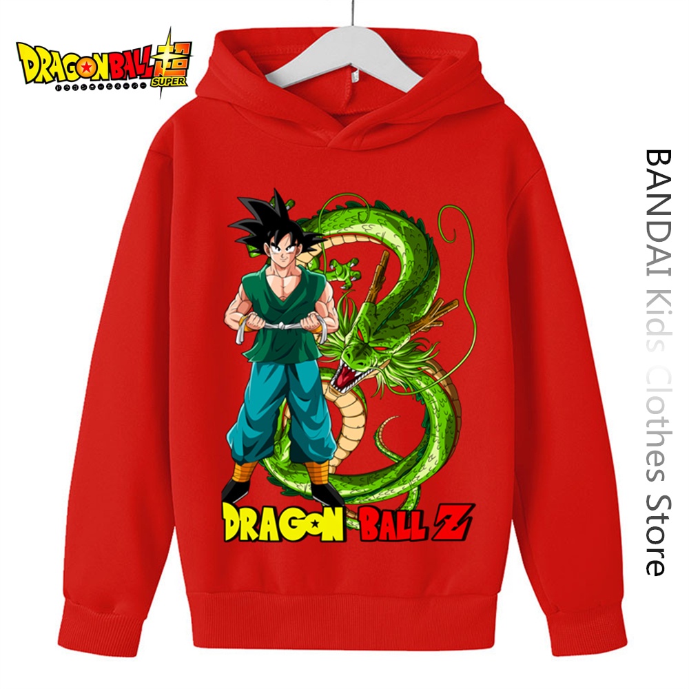 Áo Hoodie Tay Dài In Hình Goku Dragon Ball Z Thời Trang 2023 Cho Bé Trai