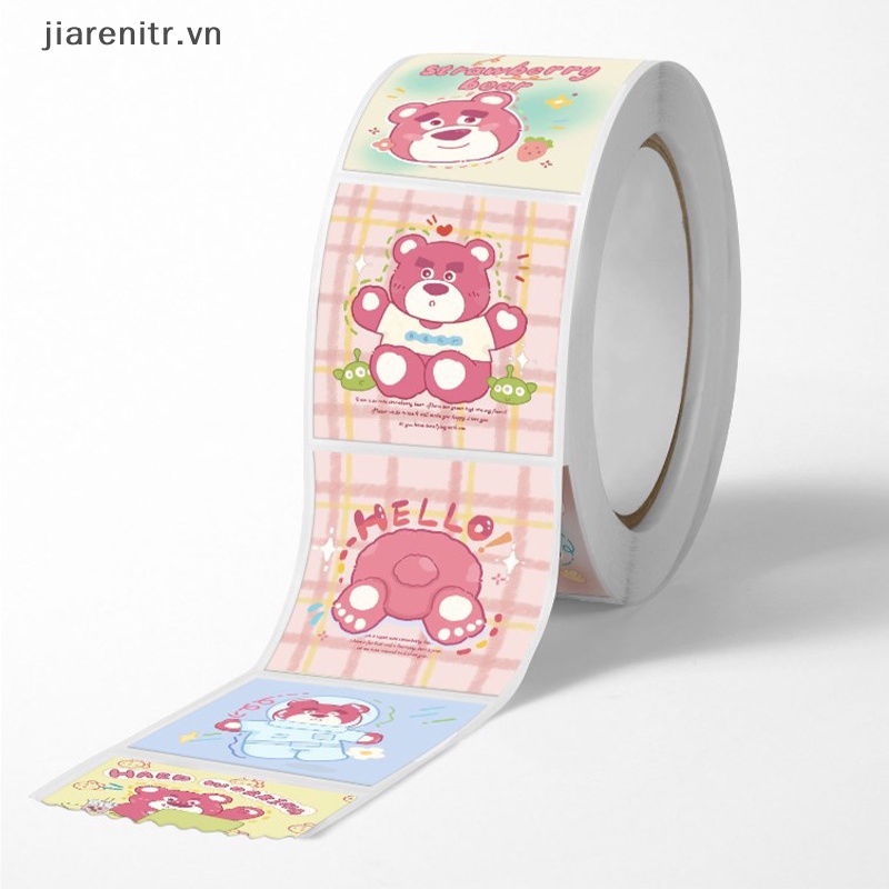 SANRIO Cuộn 500 Miếng Dán Hình Động Vật Hoạt Hình Dễ Thương Trang Trí Phần Thưởng Cho Bé