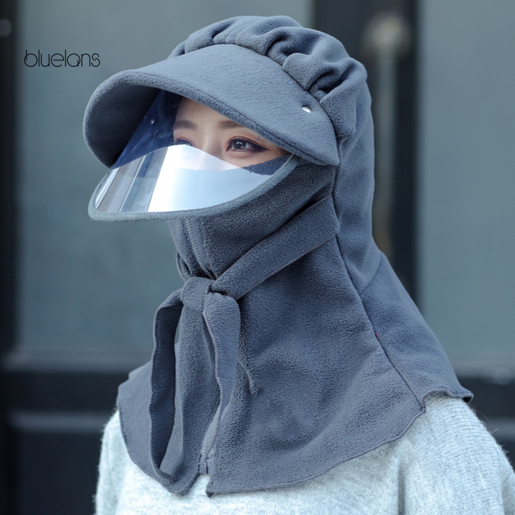 Bluelans Mũ Che Mặt Giữ Ấm Mùa Đông Có Dây Kéo Thời Trang Unisex