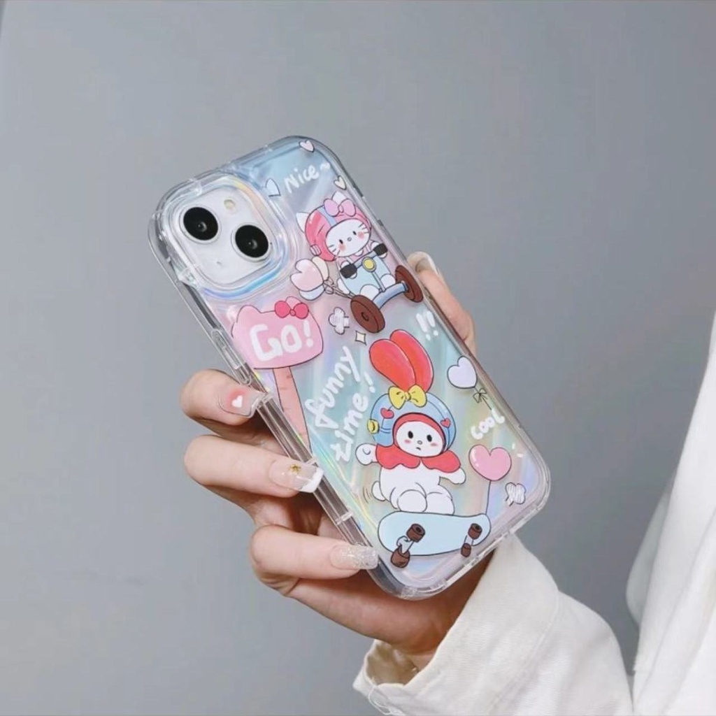 Ốp Điện Thoại Dẻo Họa Tiết Hoạt Hình Mèo Melody Dễ Thương Chống Sốc Cho Iphone 138p 14 xr7pro / 12 11xsmax 33QG