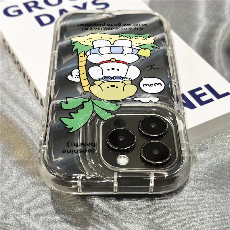 Ốp Điện Thoại Vỏ Dừa Mềm Trong Suốt Dễ Thương Cho iPhone14promax / 8 xr HRTA 1312