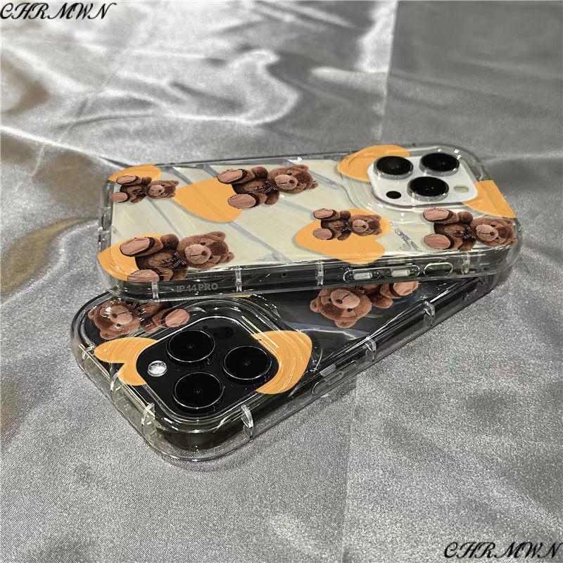 Ốp Điện Thoại Mềm Trong Suốt In Hình Gấu Dễ Thương Cho Iphone 11iphone14promax 7 / 1312xr plus / sins 8