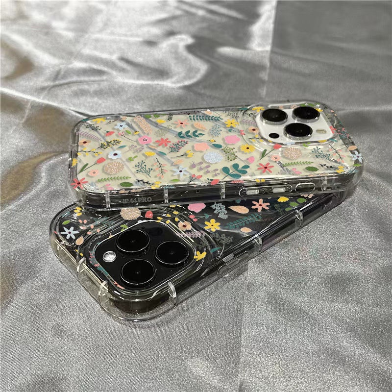 Ốp Điện Thoại Dẻo Trong Suốt Họa Tiết Hoa Xinh Xắn Cho Iphone14Promax11 71312Sinsiphone14 / xr / 8 HDST