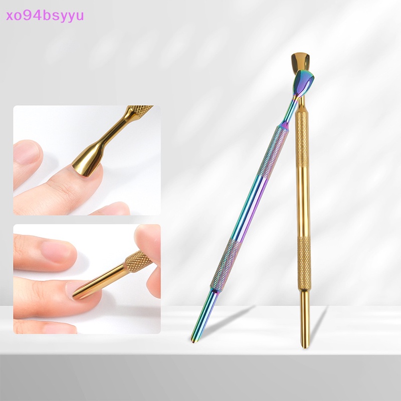 1 Dụng Cụ Làm Móng Bằng Thép Không Gỉ Hai Đầu Chống Trượt xo94bsyyu