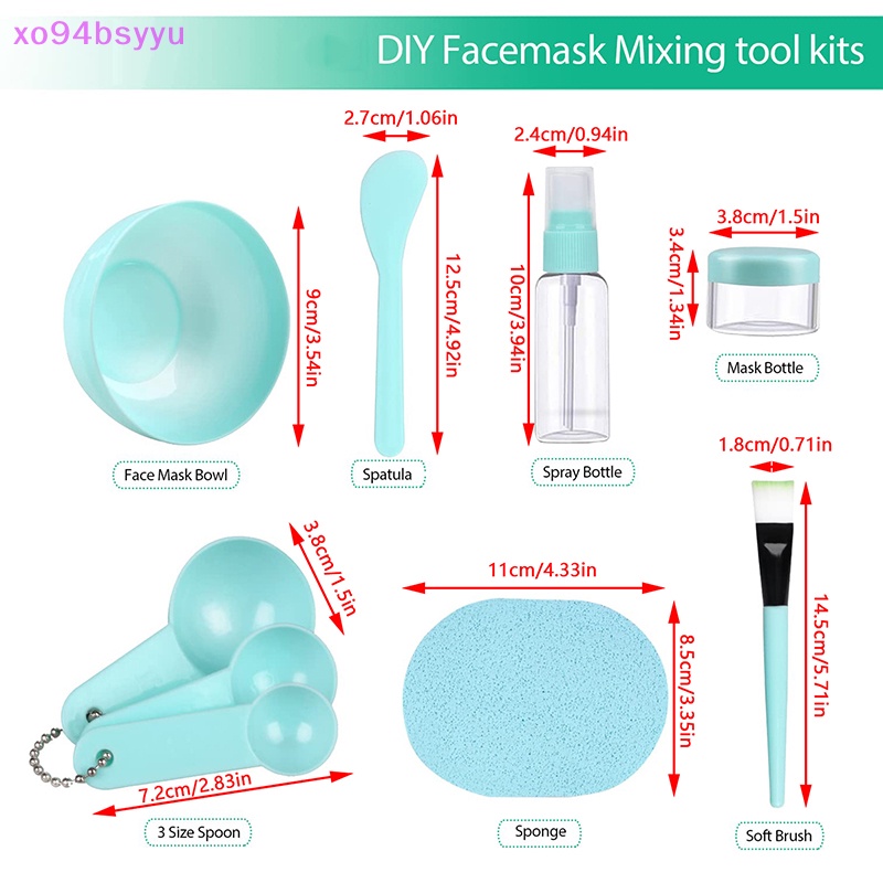 Bộ Dụng Cụ Tự Trộn Mặt Nạ 9 Trong 1 Xo94Bsyu