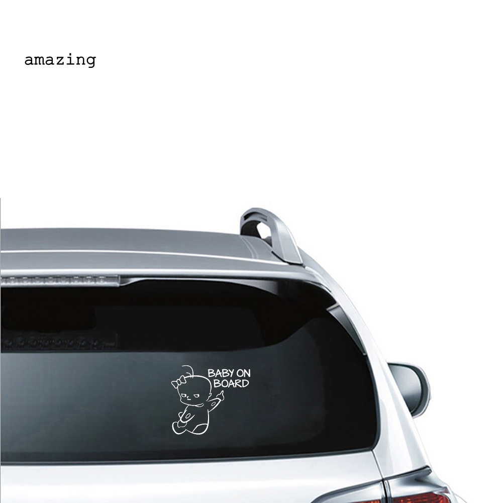 Đề Can Phản Quang Baby on Board Cảnh Báo An Toàn Cho Xe Hơi