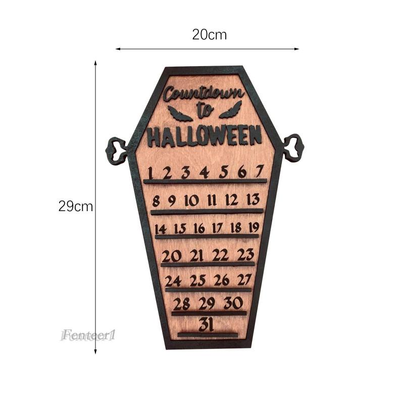 [Fenteer1] Lịch Gỗ Lời Khuyên Để Bàn Trang Trí Halloween