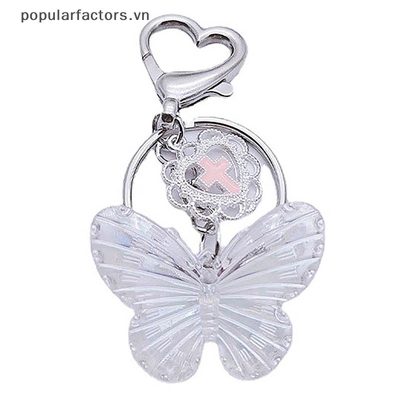 Móc Khóa Hợp Kim Y2K Hình Bướm Vintage Thời Trang