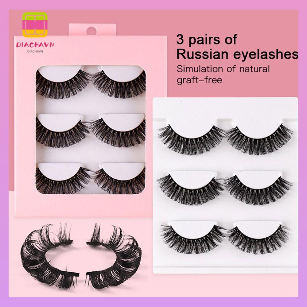 DIACHAVN Lông Mi Giả Lông Chồn Xoăn Handmade Dành Cho Nữ