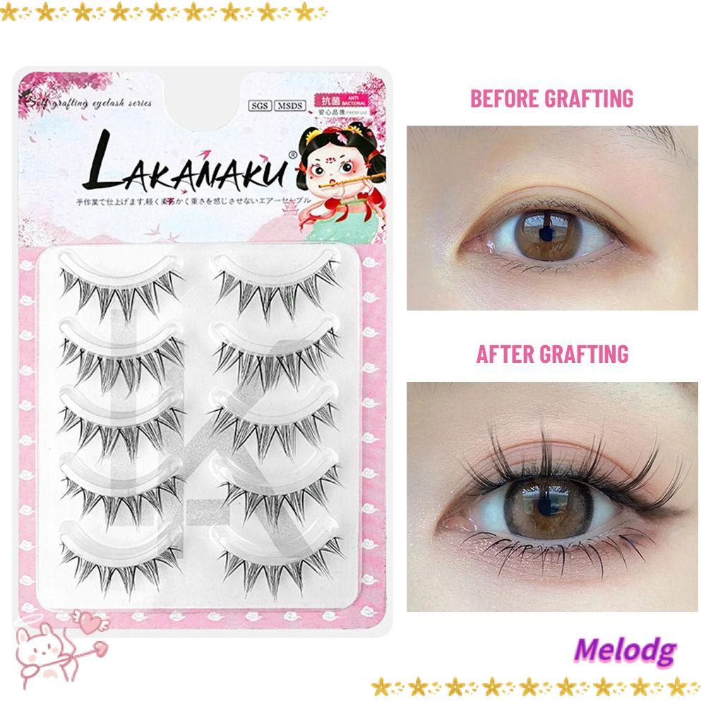 MELODG Lông Mi Giả Tự Nhiên Dành Cho Người Mới Bắt Đầu