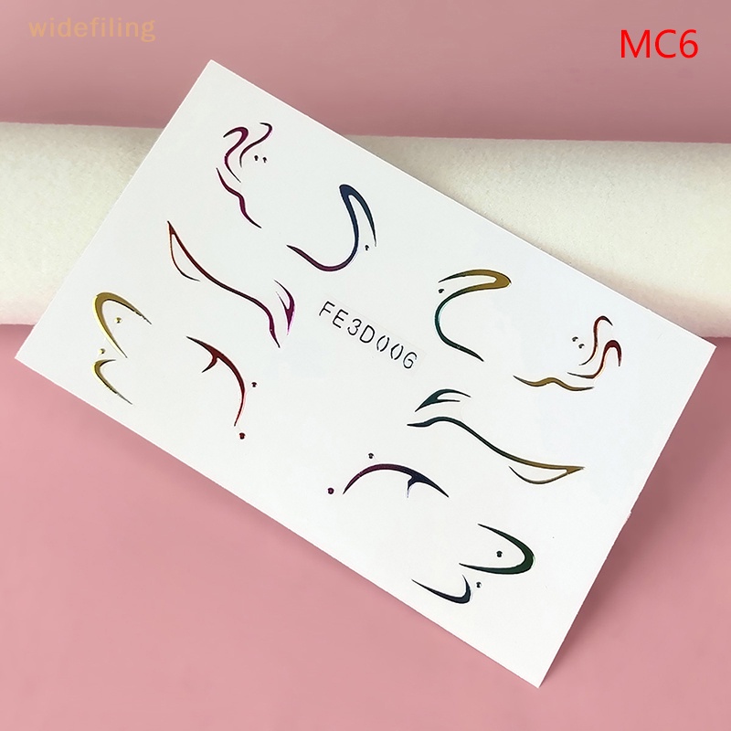Set 3 Cặp Miếng Dán Xăm Kẻ Mắt Nhiều Màu Sắc Nghệ Thuật