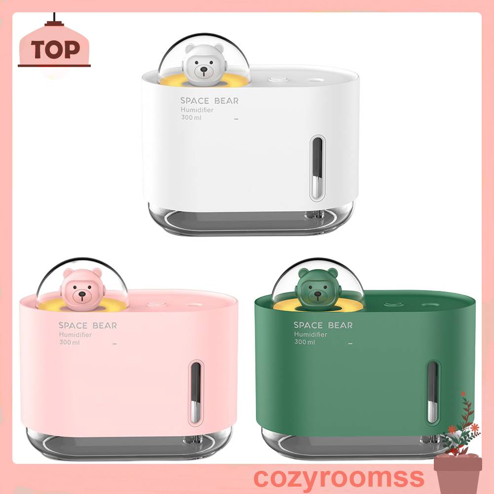 Máy Phun Sương Tạo Ẩm 300ML Có Đèn Nhiều Màu Sắc