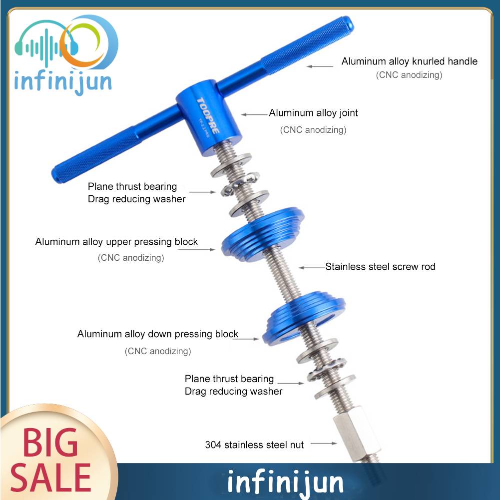 Bộ Dụng Cụ Lắp Đặt Giữa Tai Nghe Trên Xe Đạp MTB