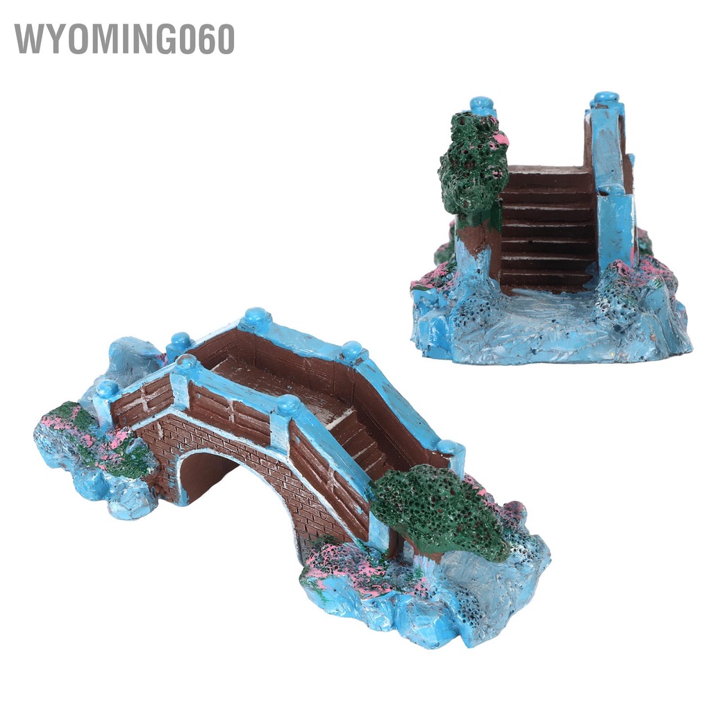 Wyoming060 Bể Cá Vòm Cầu Mô Phỏng Trang Trí Nhựa Vật Cho Cảnh Quan