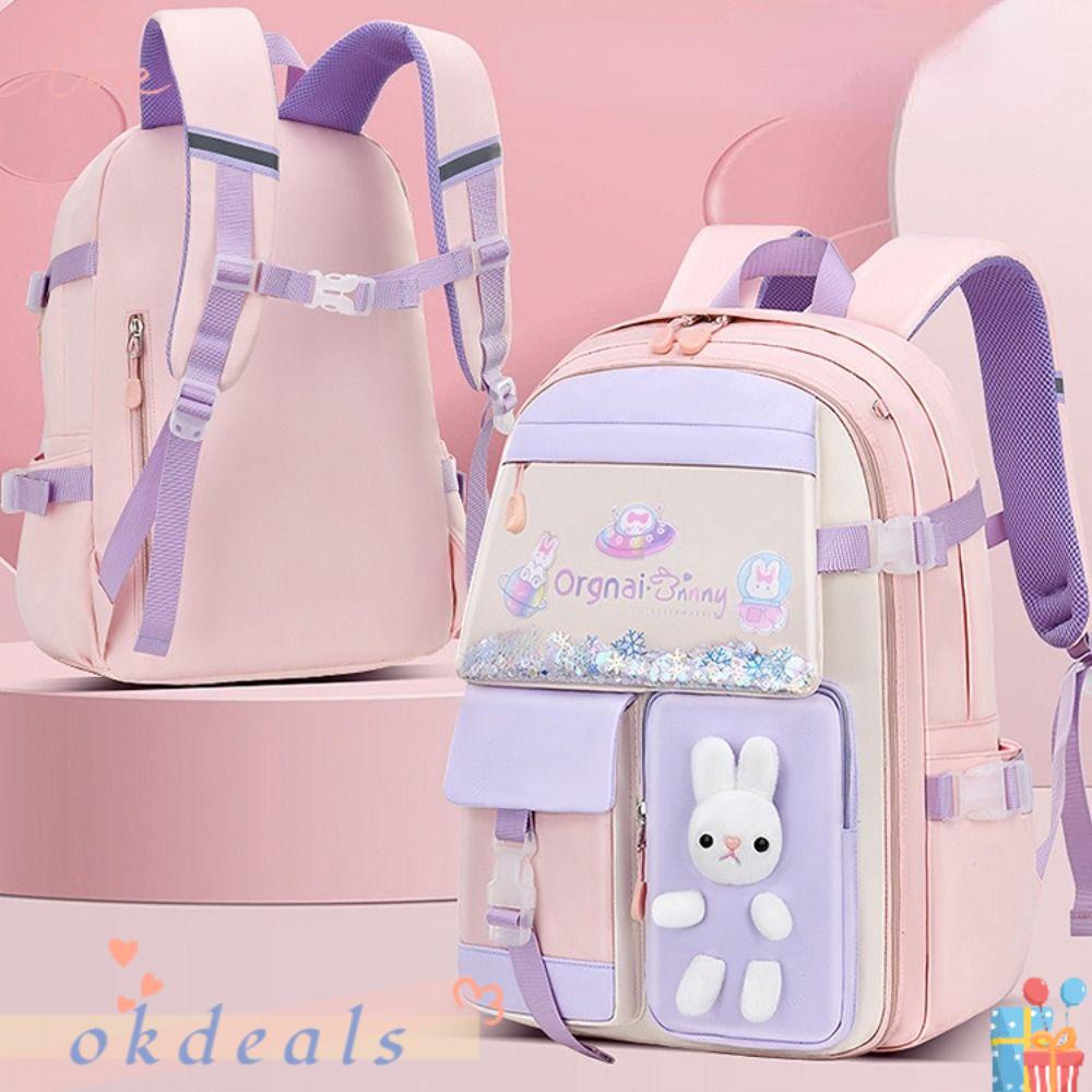 Ba Lô Nylon Nhẹ Sức Chứa Lớn Chống Nước In Họa Tiết Hoạt Hình Thời Trang Cho Bé