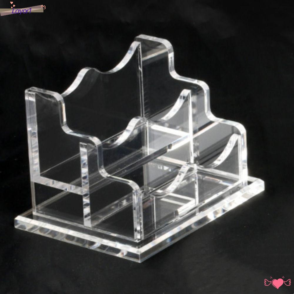 Kẹp Giữ Thẻ Bằng Acrylic Trong Suốt 2 Tầng Dành Cho Văn Phòng LAYOR1