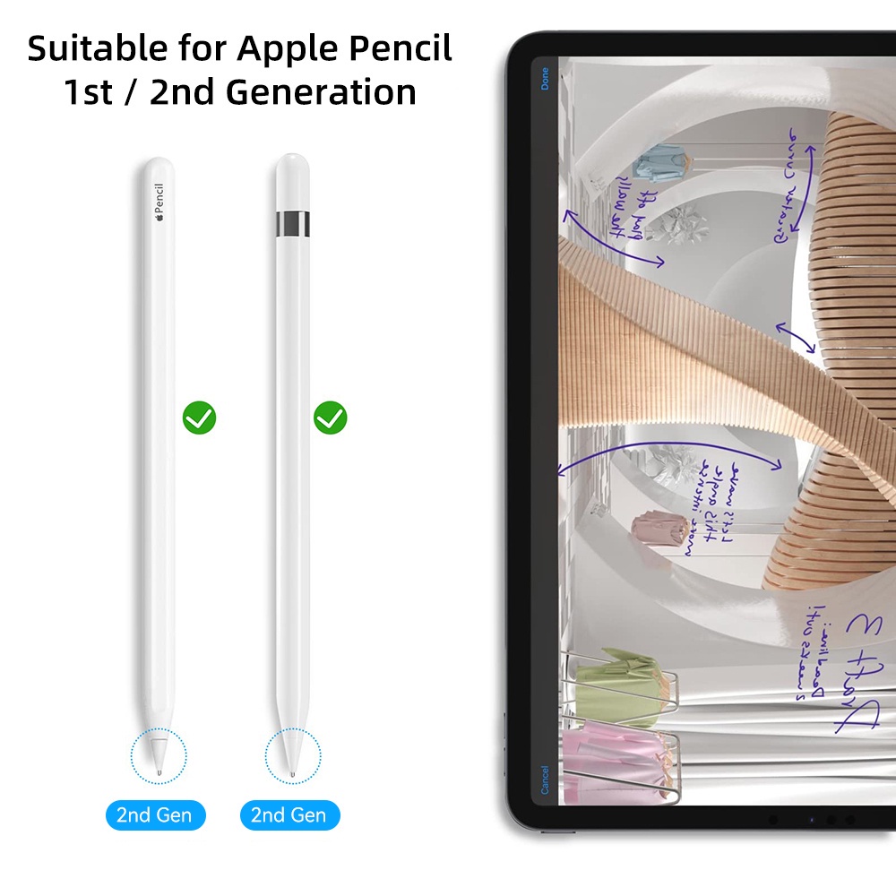 Đầu ngòi bút thay thế loại nhám cao cấp AstroMazing cho bút Apple Pencil 1 và 2, ngòi bút gốc kim loại