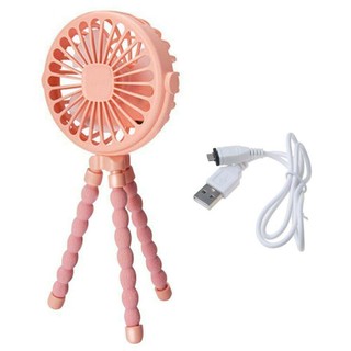 Mini Stroller Fan Portable Fan Super Silent Rotatable With Flexible Tripod Clip On Fan for Car Crib Camping