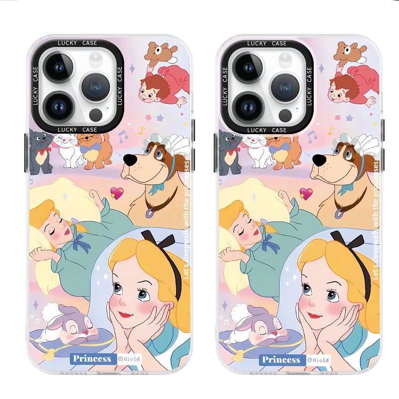 Ốp Điện Thoại Màu Laser Họa Tiết Công Chúa Alice Dễ Thương Cho Iphonexr128Plus 1314 J1EH