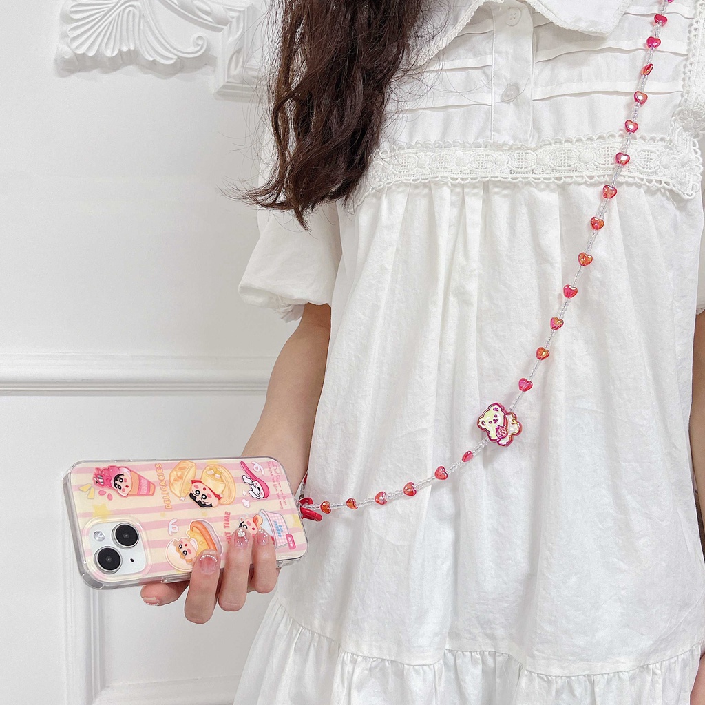 Dây Đeo Điện Thoại Acrylic Đính Đá Pha Lê Thời Trang Cho Nữ Mới