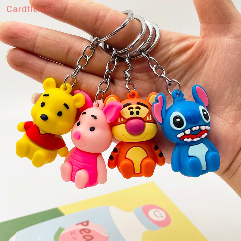 1 Móc Khóa Silicon Hình Chuột Mickey Minnie / Gấu Pooh / Chuột Mickey Dễ Thương Cho Cặp Đôi Mới