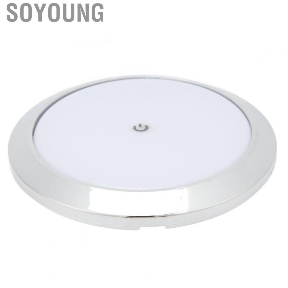 Soyoung 7in RV Touch Reading Light Ceiling Dome Energy Saving  Interior Lamp Panel Aisle Lights for Yachts