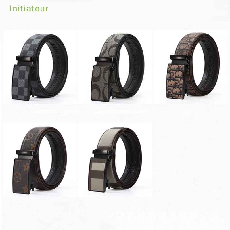 Thắt Lưng Màu Đen Khóa Kim Loại Tự Động Thời Trang Công Sở Cho Nam