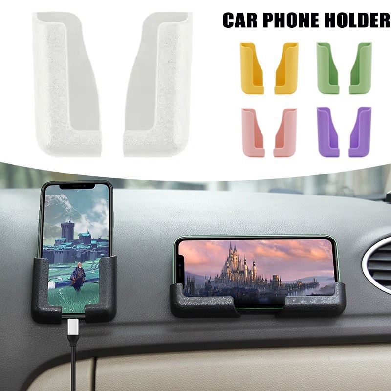 Set 2 Giá Đỡ Điện Thoại / Máy Tính Bảng GPS Tiết Kiệm Không Gian Bằng Nhựa PP Chất Lượng Cao