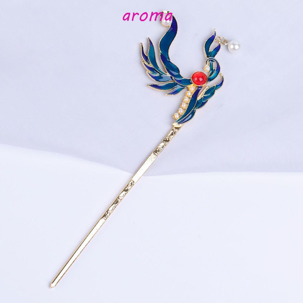 AROMA Trâm Cài Tóc Bằng Hợp Kim Phong Cách Trung Hoa Cổ Điển Cho Nam Nữ