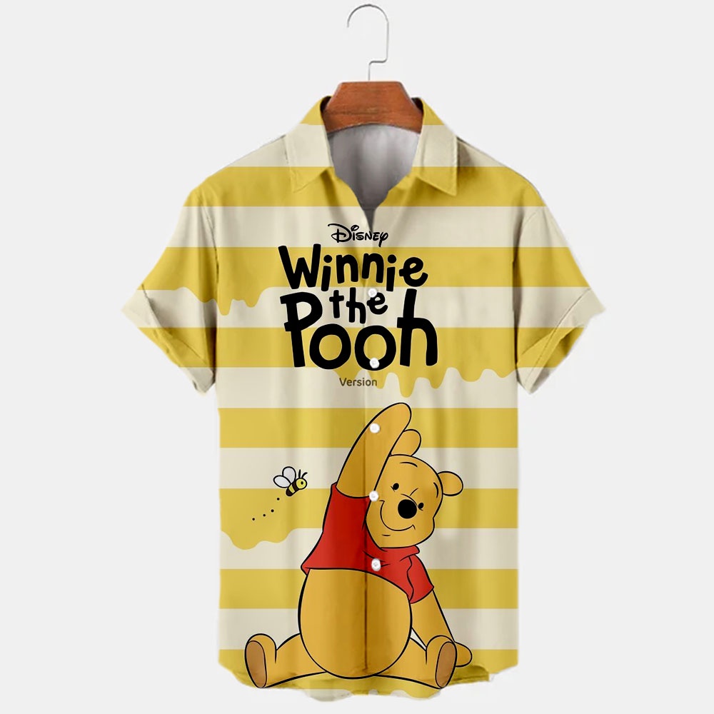 DISNEY Áo Sơ Mi Nam Tay Ngắn Cổ Bẻ In Hình Chuột Mickey Thời Trang Mùa Hè 2022 J46