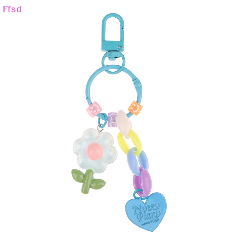 {Ffsd} Móc Chìa Khóa Hình Hoa Tulip Dễ Thương Trang Trí Ba Lô / Ô Tô * Bán Chạy