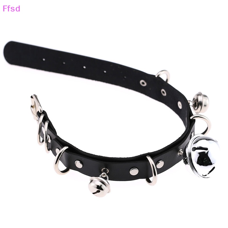 Vòng Cổ Choker Da Đính Chuông Quyến Rũ Cho Nữ