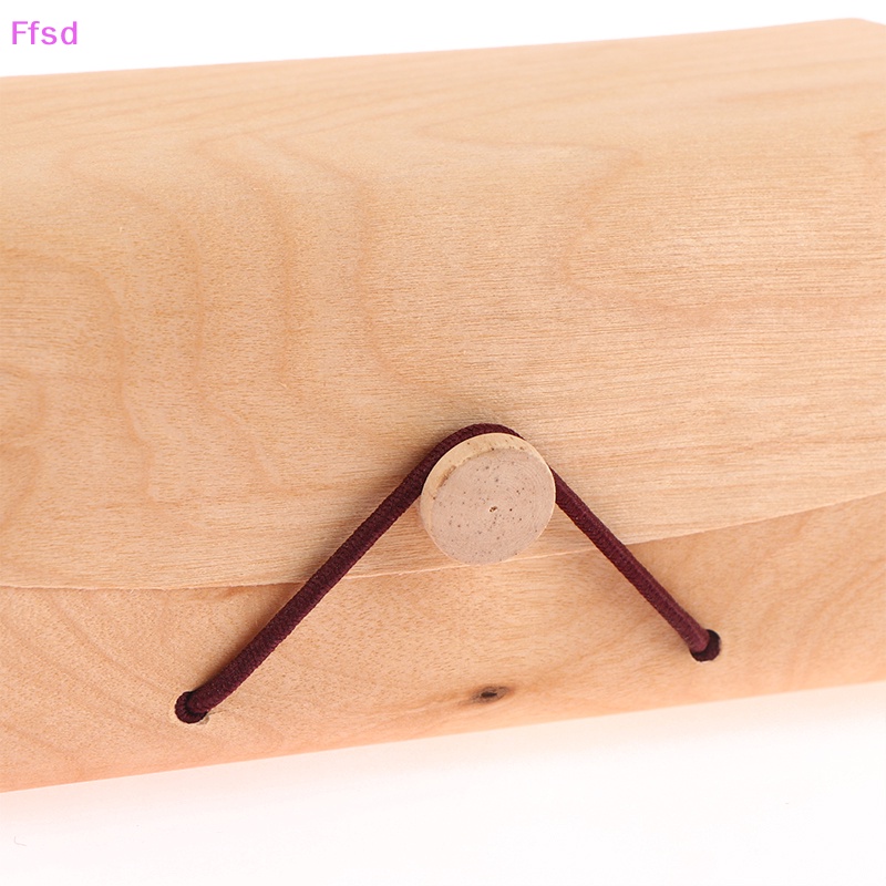 {Ffsd} Hộp Quà Tặng Trang Sức Bằng Gỗ Trơn Có Nắp Cong Trang Trí Nhà Cửa