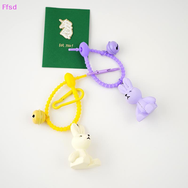 {Ffsd} Móc Khóa Hình Thỏ Hoạt Hình Dễ Thương Sáng Tạo Trang Trí Túi Xách Nữ * Hàng Bán Chạy