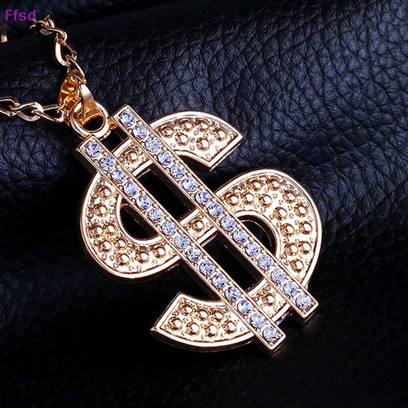 Vòng cổ Dây Xích Mặt Hình Kí Hiệu Tiền Ca Sĩ Rap Hip Hop {Ffsd} Cho Nữ * Bán Chạy