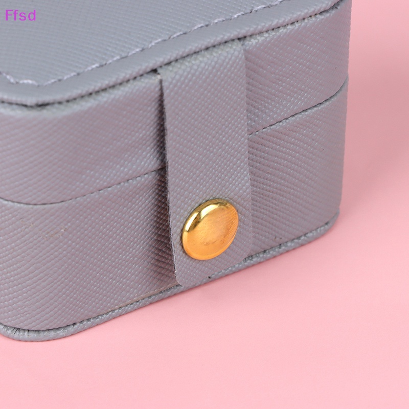 1 Hộp Đựng Trang Sức Mini Bằng Da PU Tiện Dụng