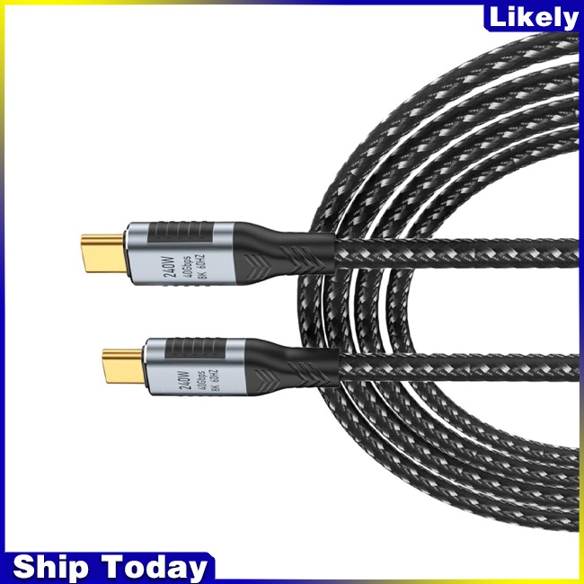 Dây Cáp Sạc Nhanh Usb 4.0 240w 40gbps 8k 60hz Hd Video Type-c 4.0 Đa Năng