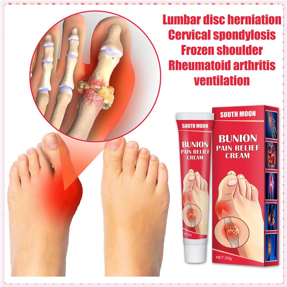 South Moon Bunion Kem Giảm Đau Sửa Chữa Khớp Cổ Tay Ngón Tay Cái Đau Phồng Cứng Bong Gân Vỏ Bọc Thuốc Mỡ Chăm Sóc Cơ Thể 20G TOGO